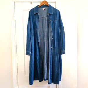 Vintage Denim Duster Dress/Jacket